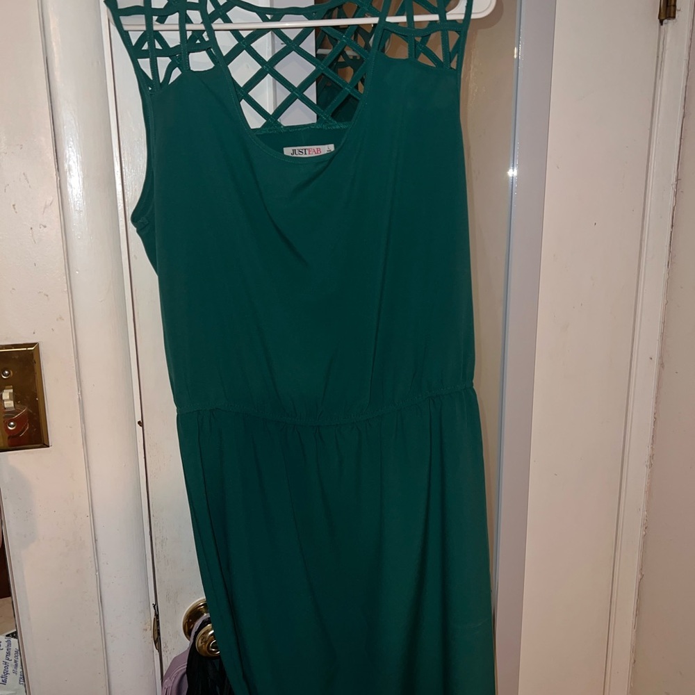 Justify Teal Sleeveless Mini Dress